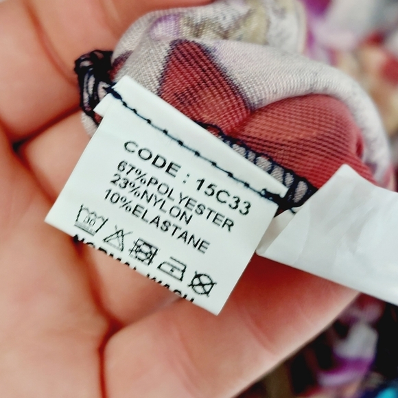 Diffuse Multicolor Bell Sleeve Tie Front Robe Sleepwear 3496 - Picture 8 of 9